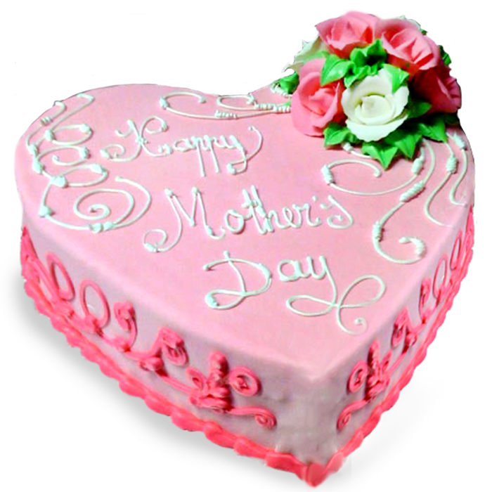 Torta con petali di rosa brinati per la Festa della Mamma