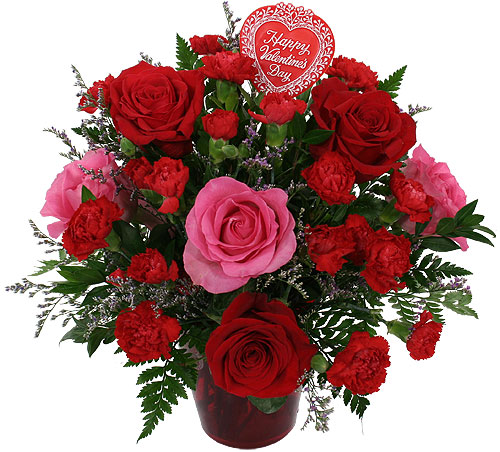 Consegna online San Valentino Mix, bouquet con rose rosse - Puntoflora